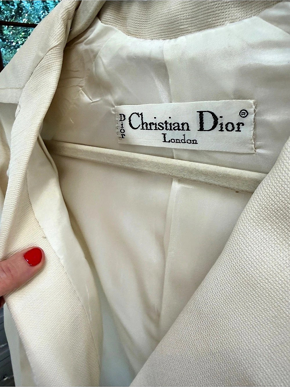 Christian Dior Cream Full-Length Trench Coat NWT - Picture 4 of 9